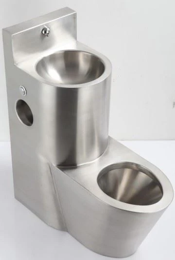Stainless Steel Vandal-proof Combination Floor Standing Toilet Stainless Steel Vandal-proof Combination Floor Standing Toilet