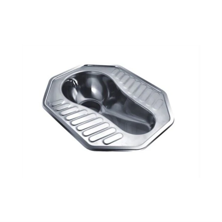 Kích thước tiêu chuẩn Thép không gỉ Một mảnh Tủ quần áo nước Wc Ngồi xổm Chảo cho nhà tù