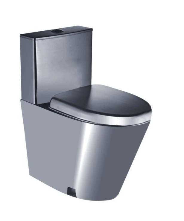 Nhà vệ sinh bằng thép không gỉ với bể chứa nước